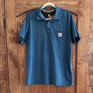 Carhartt Men's Dark Blue Polo Shirt